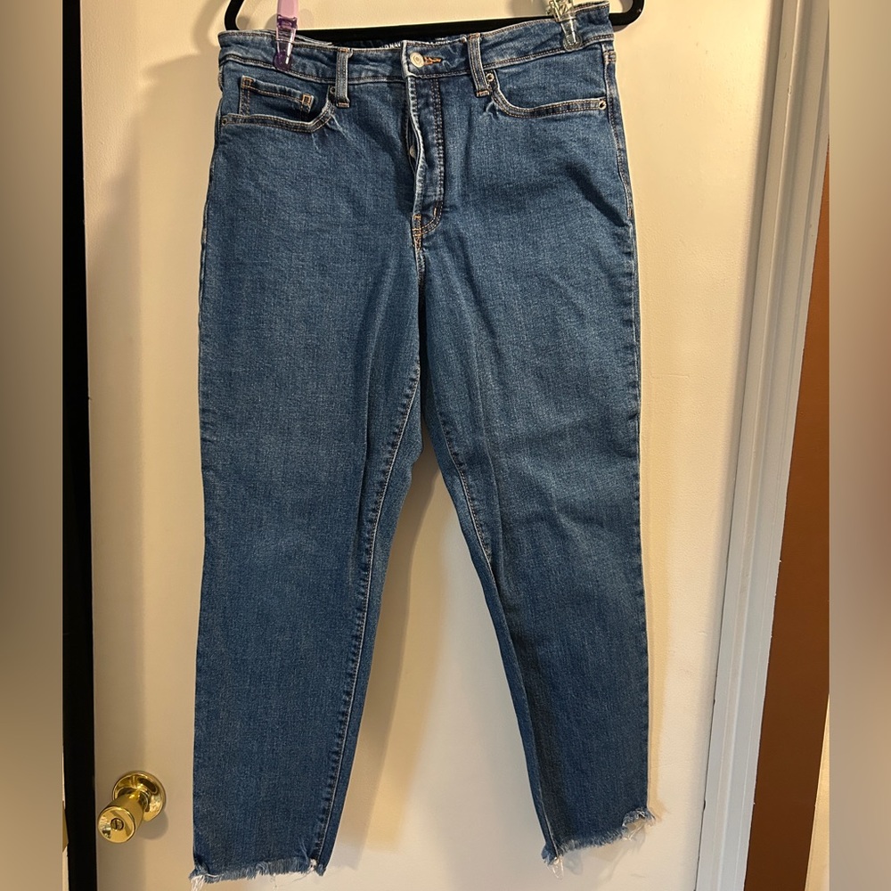 Old Navy high rise straight jeans